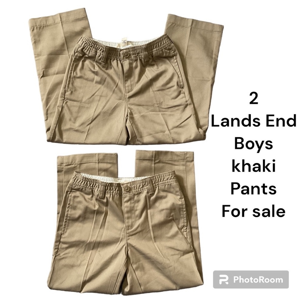 Just in time for back to school 2 Lands End kids khaki uniform pants